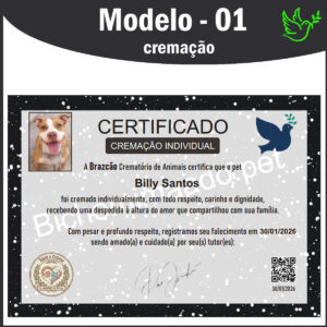 🕊️ Certidão de Memória e Amor – Um Registro de Saudade e Carinho (Download PDF)